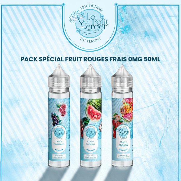 Pack 3 Flacons Fruits Rouges Frais 50ml - Le Petit Verger by Savourea