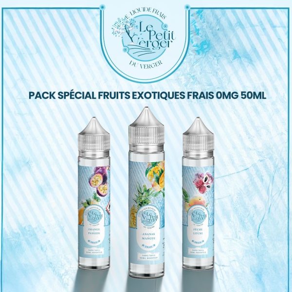 Pack 3 Flacons Fruits Exotiques Frais 50ml - Le Petit Verger by Savourea