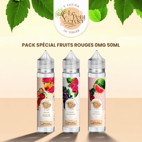 Pack 3 Flacons Fruits Rouges 50ml - Le Petit Verger by Savourea